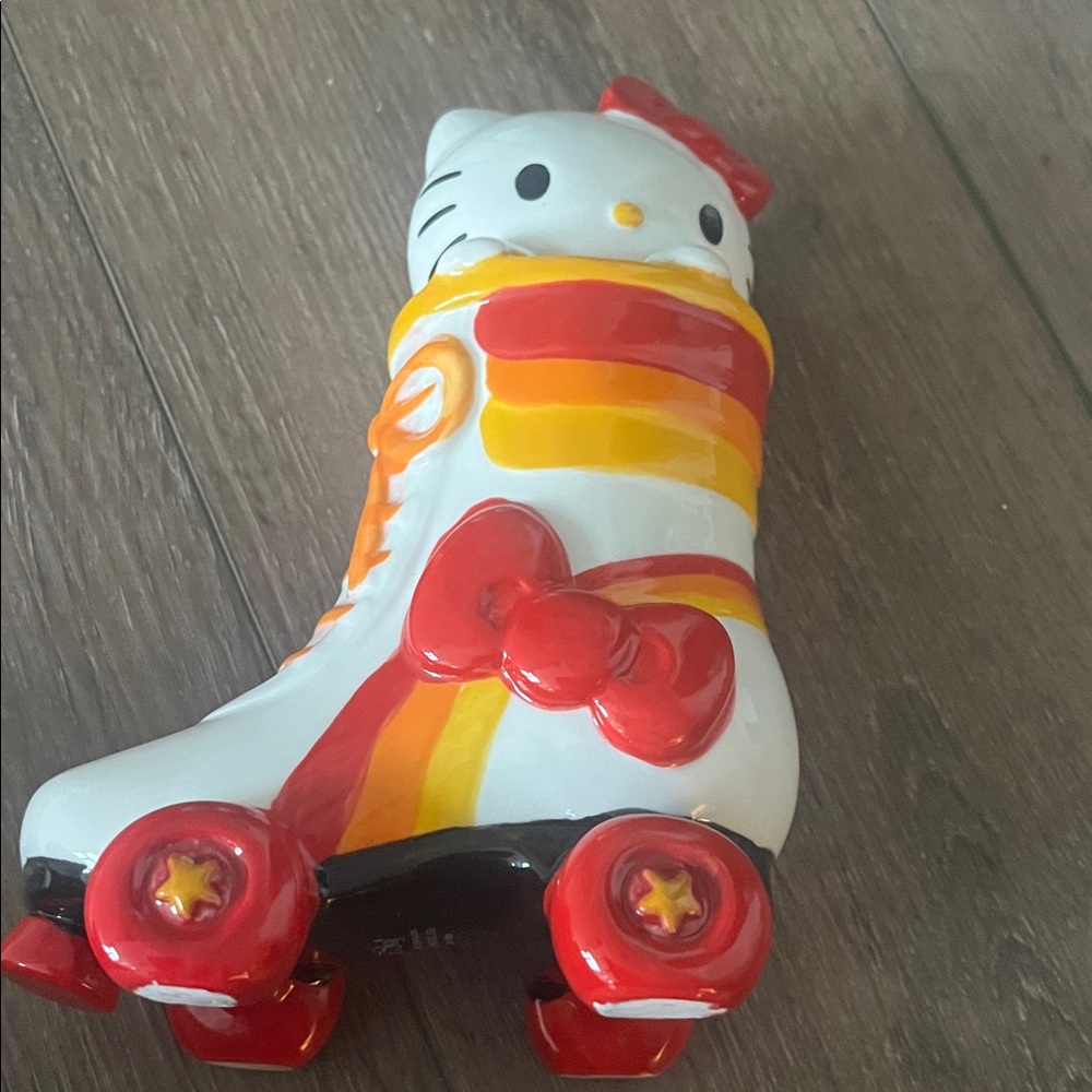 Hello Kitty Red and Yellow Roller Skate Figurine